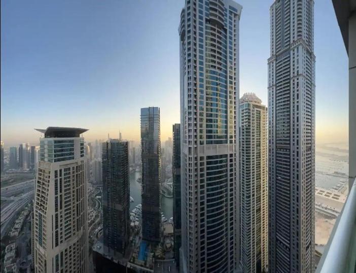 High Floor With City Skyline & Burj Khalifa View 3 Bedroom Unit Marina Dubai Dış mekan fotoğraf